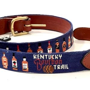 Smathers & Branson Bourbon Trail Handmade Needlepoint Belt